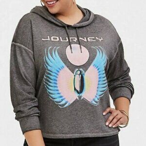 Vinyl Icons Journey Band Graphic Zip Up Hoodie - Size 2 (US 2X 18/20)